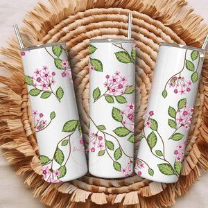 Hoya Vines & Blooms 20 oz. Skinny Double Wall Tumbler